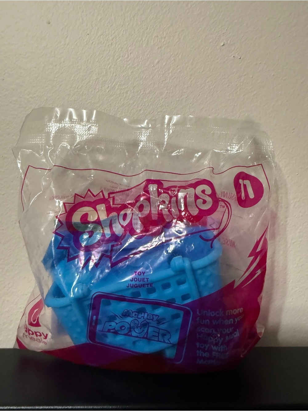 McDonald’s Shopkins Happy Meal Toy #11 NEW Sealed 2013 McPlay Power Blue Basket